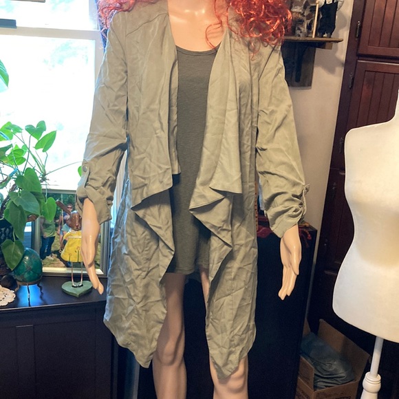 Eliane Rose army green cardigan size XS - Picture 1 of 5